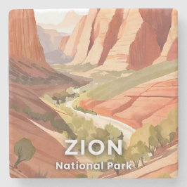 Zion National Park | Resa till Watercolor Valley Stenunderlägg