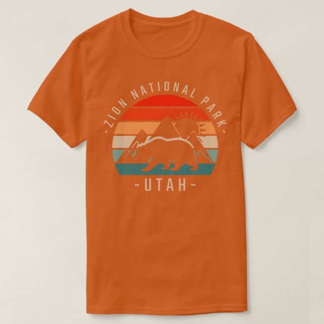 Zion National Park Retro 3 T Shirt (Design framsida)