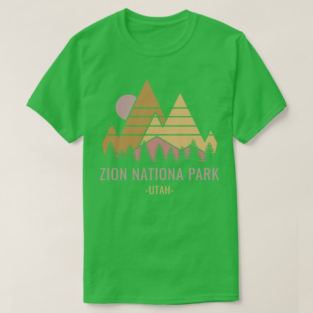 Zion National Park Retro T Shirt (Design framsida)