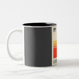 Zion National Park Retro Travel Art Två-Tonad Mugg