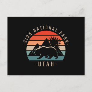 Zion National Park Retro Vykort