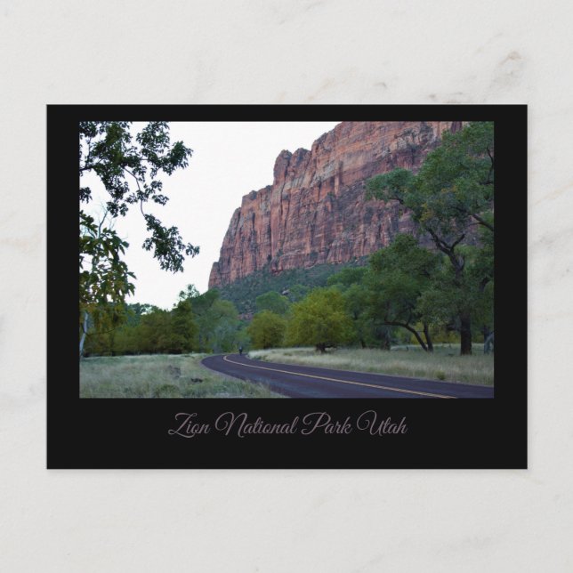 Zion National Park Roadway-vykort Helg Vykort (Framsida)