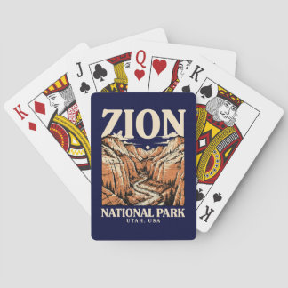 Zion National Park Röda klippor Casinokort