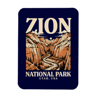 Zion National Park Röda klippor Magnet