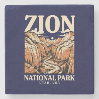 Zion National Park Röda klippor Stenunderlägg