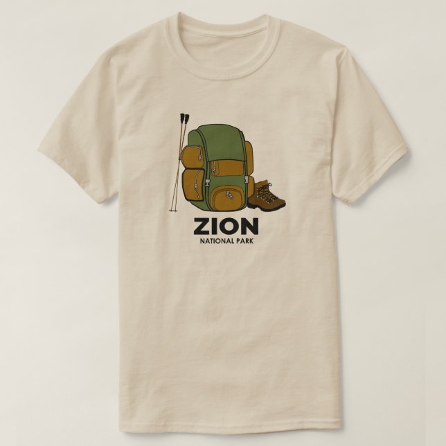 Zion National Park ryggsäck T Shirt (Design framsida)