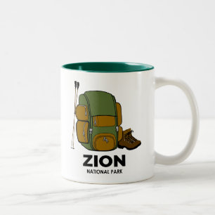 Zion National Park-ryggsäck Två-Tonad Mugg