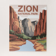 Zion National Park Travel Art
