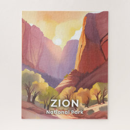 Zion National Park | Travel Watercolor Pussel