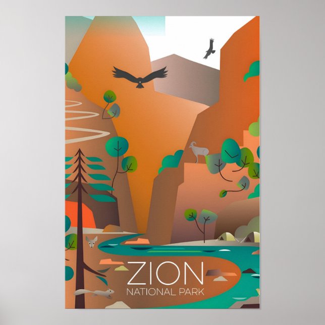Zion National Park Tryck (Framsidan)