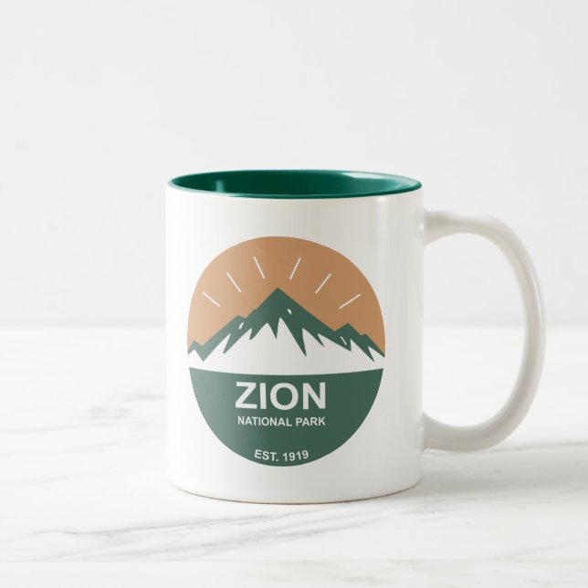 Zion National Park Två-Tonad Mugg (Höger)