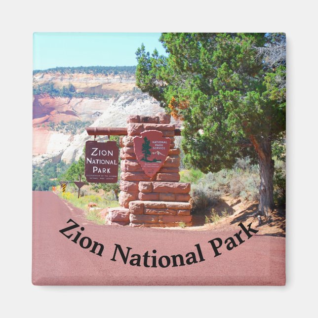 Zion National Park USA Magnet (Framsidan)