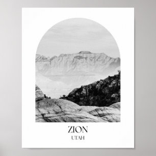 Zion National Park Utah Arch Photo Print Poster