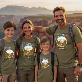 Zion National Park, Utah- Familjeutflykt Anpassad T Shirt