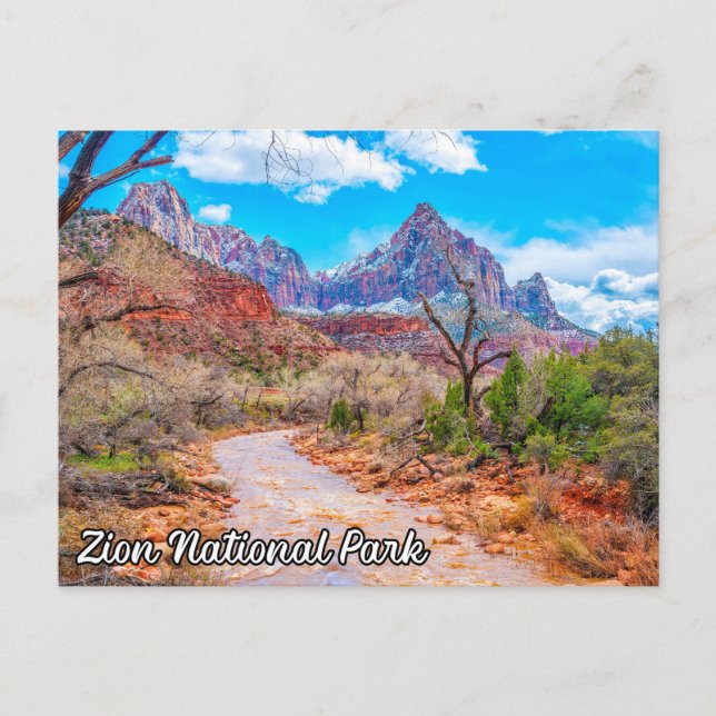 Zion National Park, Utah, Förenade Stater Vykort (Framsida)