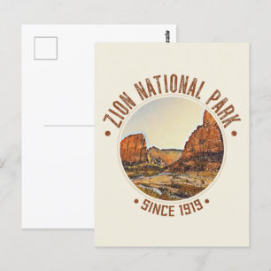 Zion National Park Utah Förenta staterna utomhus D Vykort