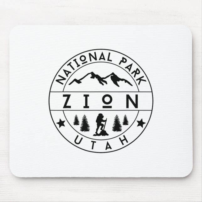 Zion National Park Utah Hiker Nature Hiking Outdoo Musmatta (Framsidan)