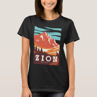 Zion National Park Utah Hiking Travel Poster  Idea T Shirt