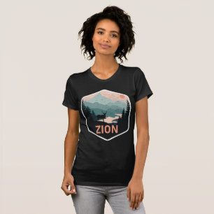 Zion National Park Utah Hjort Traveler Tourist T Shirt