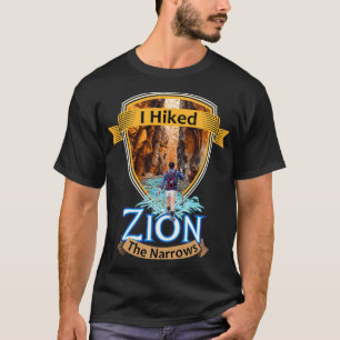 Zion National Park Utah... Jag högg Narrows Retro T Shirt