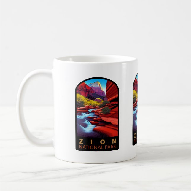 Zion National Park Utah Kaffemugg (Vänster)