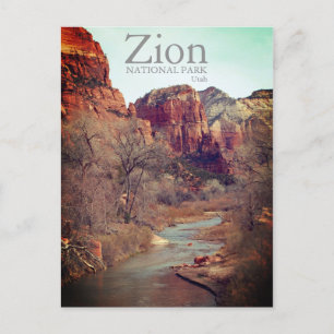 Zion National Park Utah Landscape Vykort