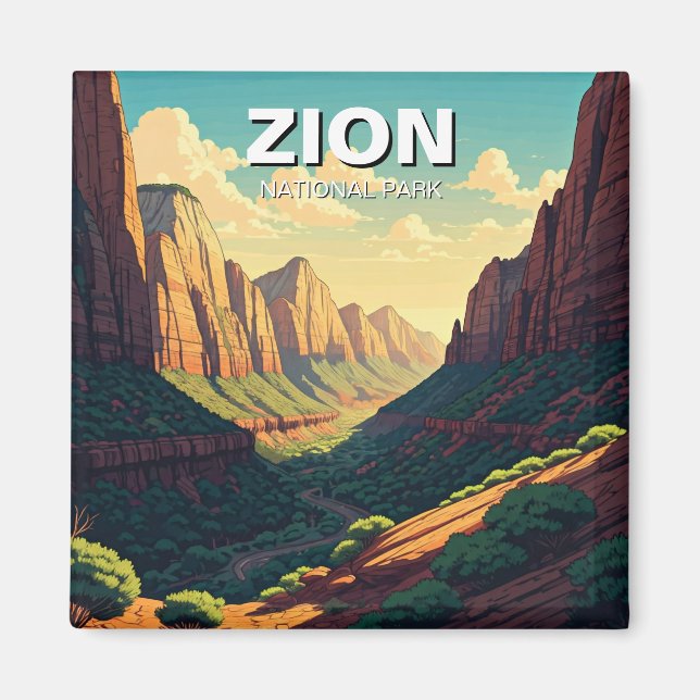 Zion National Park Utah Magnet (Framsidan)