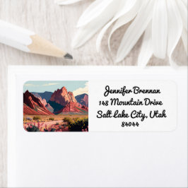 Zion National Park Utah Mountains Returadress Returadress Etikett