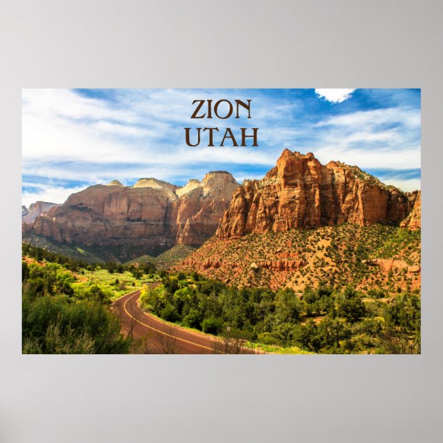 Zion National Park - Utah Poster (Framsidan)