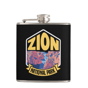 Zion National Park Utah Retro Fickplunta