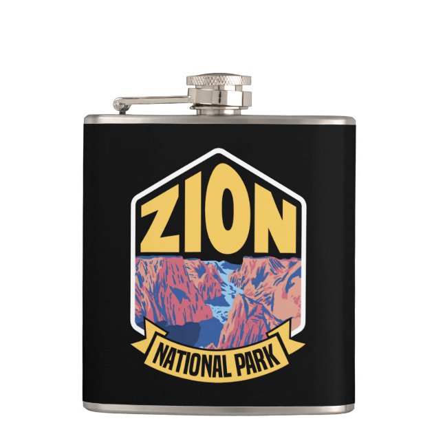 Zion National Park Utah Retro Fickplunta (Framsidan)