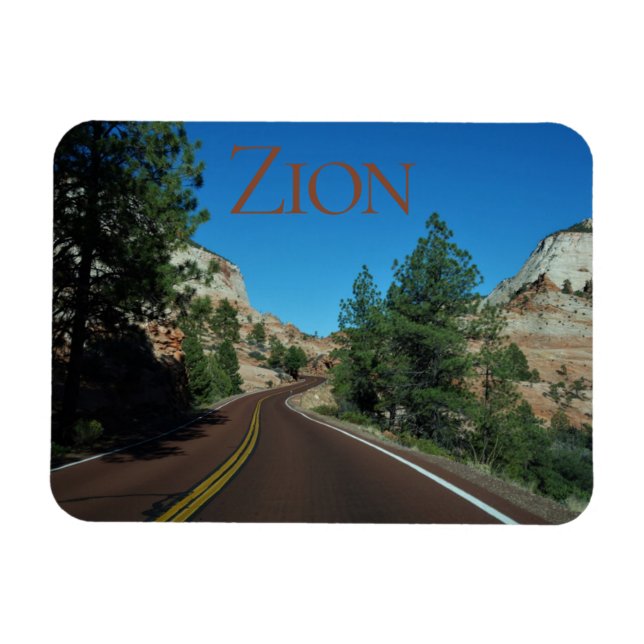 Zion National Park Utah Souvenir Magnet (Horisontell)