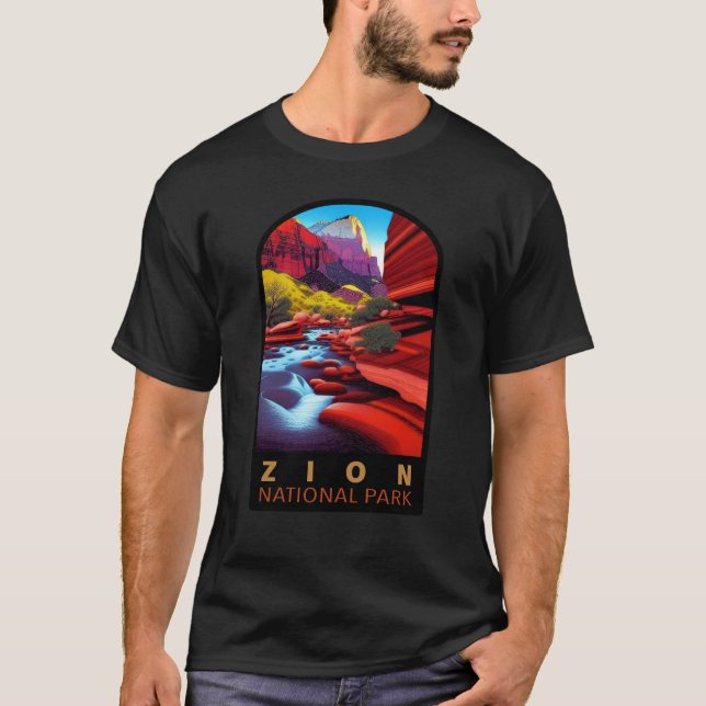 Zion National Park Utah T Shirt (Framsida)