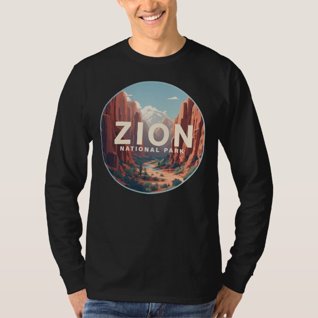Zion National Park Utah T Shirt (Framsida)