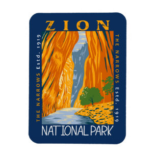 Zion National Park Utah the Narrows Distress Magnet