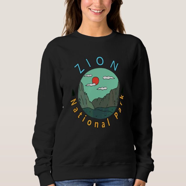 Zion National Park Utah Tourist Traveler Hiker T Shirt (Framsida)