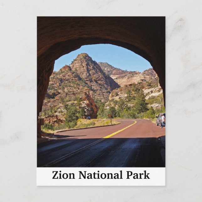 Zion National Park Utah Travel Postkort Vykort (Framsida)