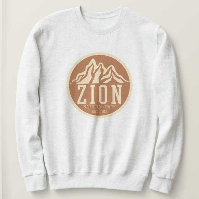 Zion National Park Utah USA Outdoor Retro T Shirt (Design framsida)