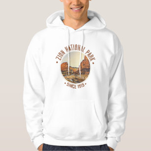 Zion National Park Utah USA Utomhus Distressed Hoodie