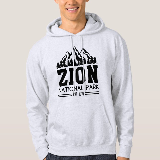 Zion National Park Utah USA, utomhusbruk Hoodie (Framsida)
