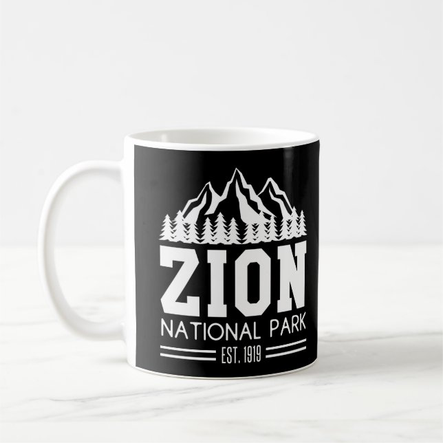 Zion National Park Utah USA, utomhusbruk Kaffemugg (Vänster)