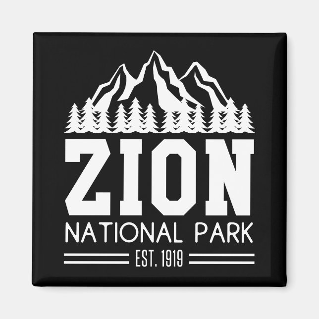 Zion National Park Utah USA, utomhusbruk Magnet (Framsidan)