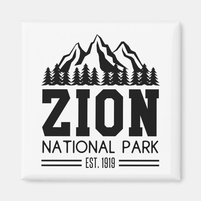 Zion National Park Utah USA, utomhusbruk Magnet (Framsidan)