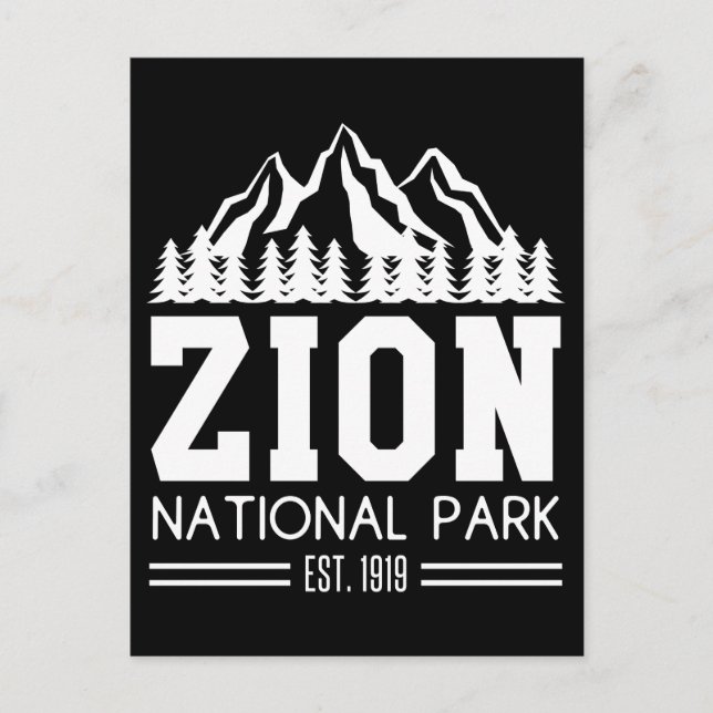 Zion National Park Utah USA, utomhusbruk Vykort (Framsida)