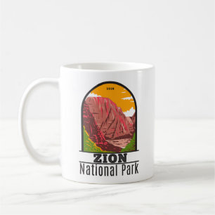 Zion National Park Utah Vintage Kaffemugg