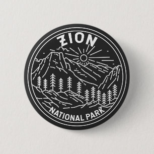 Zion National Park Utah Vintage Monoline Knapp