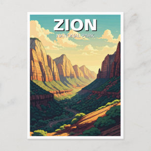 Zion National Park Utah Vykort