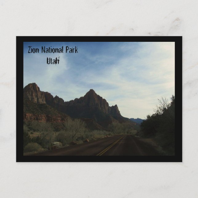 Zion National Park, Utah Vykort (Framsida)