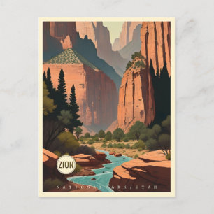 Zion National Park Utah Vykort
