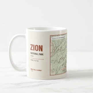 Zion National Park Vandringsledskarta Mugg